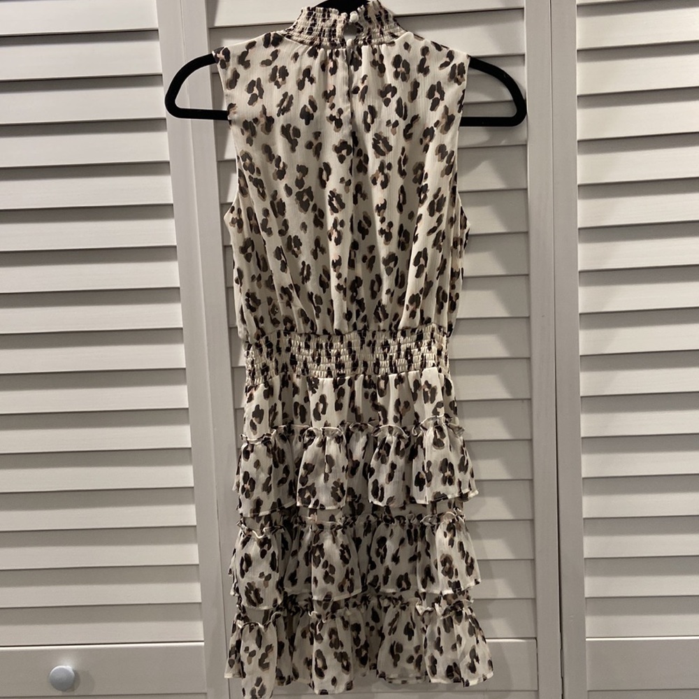 EXPRESS Leopard Ruffle Dress - Picture 6 of 8